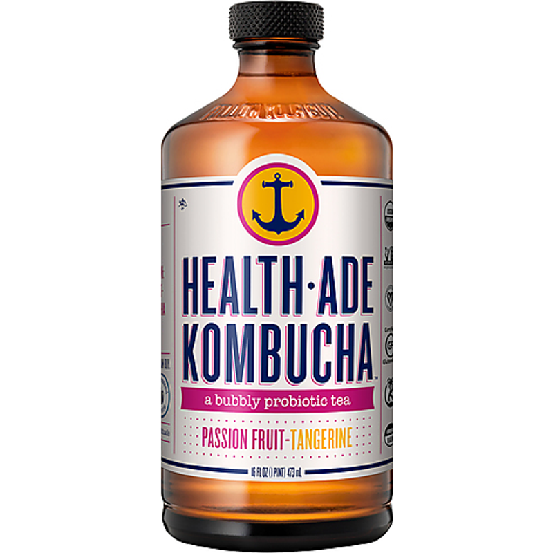 Health-Ade Passion Fruit Tangerine Kombucha 16oz Bottle