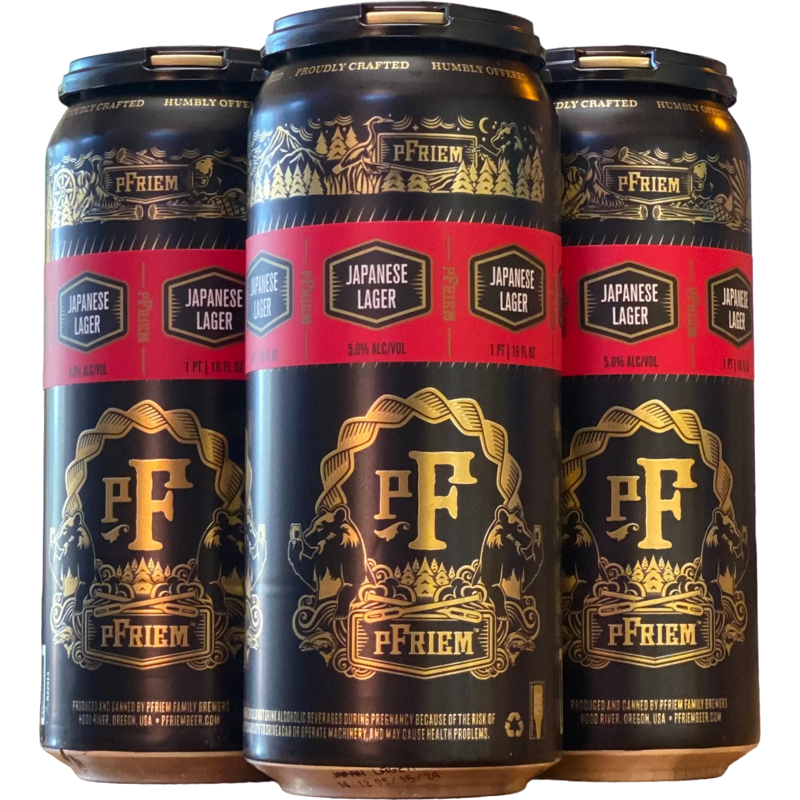 Pfriem Japanese Lager 4 Pack 12oz