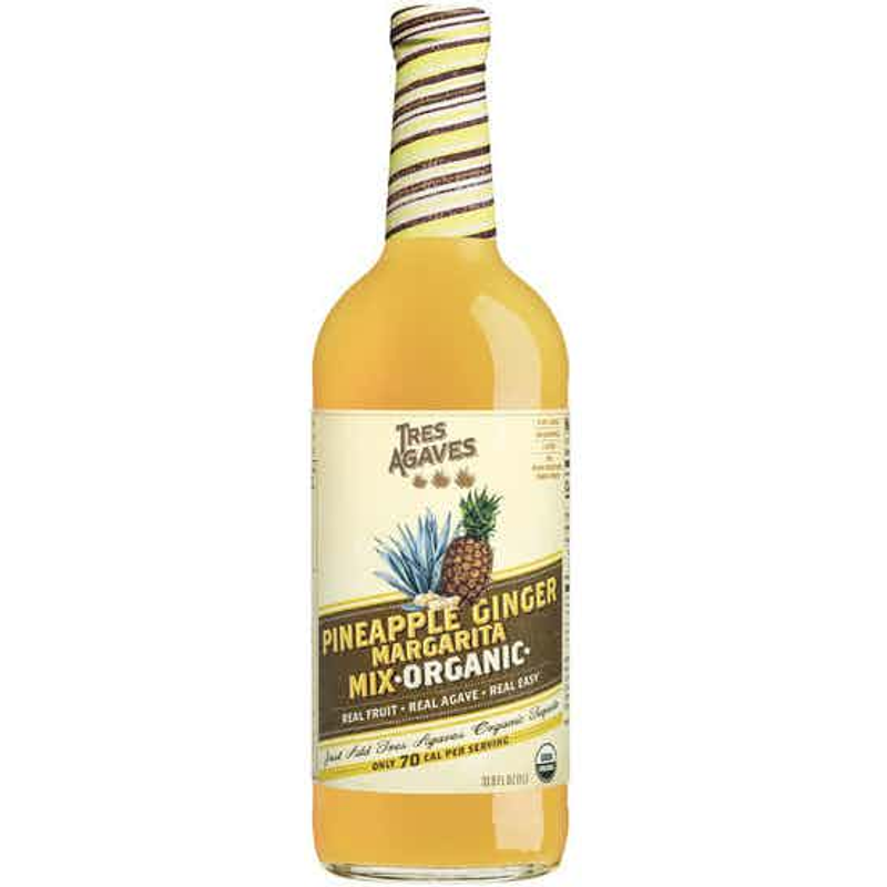 Tres Agaves Pineapple Ginger Margarita Mix 1L Bottle