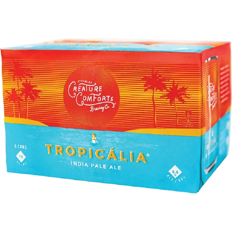 Creature Comforts Brewing Tropicalia IPA Beer - 6 Pack 12oz Cans ...