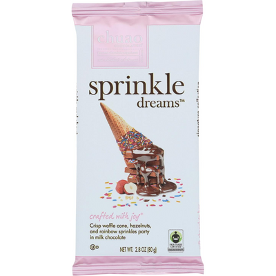 Chuao Chocolatier Chocolate Bar Sprinkle Dreams 2.8 oz