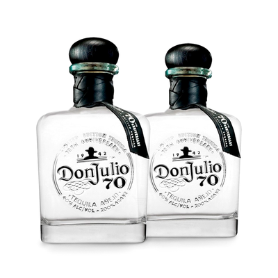 Don Julio 70th Anniversary Anejo 750ml Twin Set