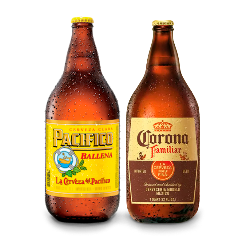 Pacifico Balena Corona Familiar 32oz Bundle