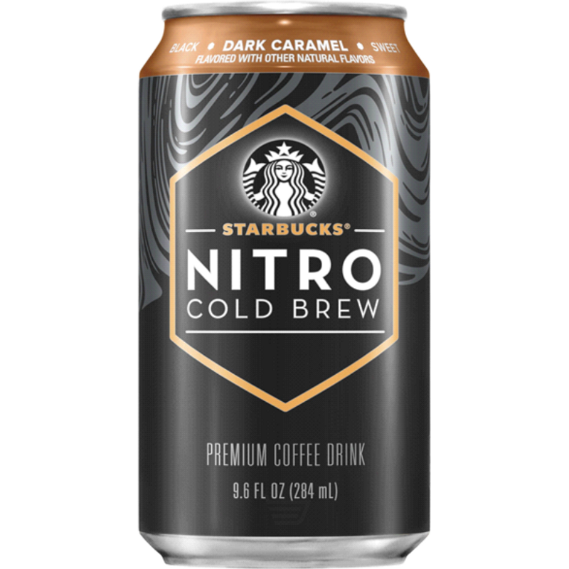 Starbucks Nitro Dark Caramel Cold Brew 9.6 oz Can