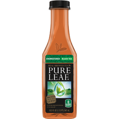 Pure Leaf Unsweetened Black Tea 18.5oz Plstic Bottle