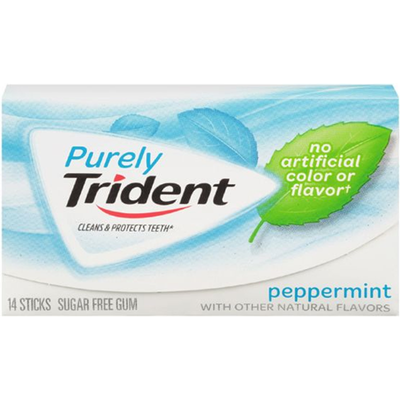 Purely Trident Sugar Free Gum Peppermint 26.6g Box