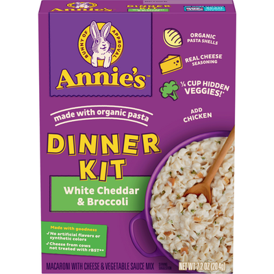 Annie's Dinner Kit White Cheddar & Broccoli 7.2oz Box