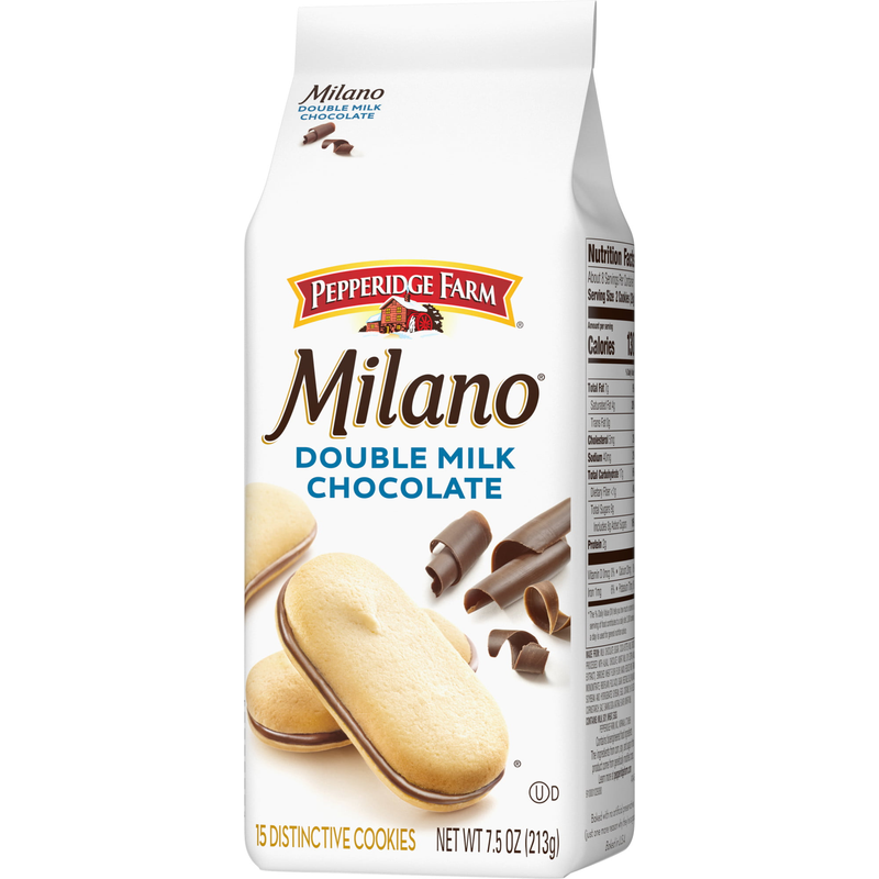 Pepperidge Farm Milano Cookies Double Milk Chocolate 7.5 oz Bag