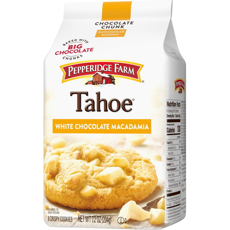 Pepperidge Farm Tahoe Crispy Cookies White Chocolate Macadamia 7.2 oz Bag