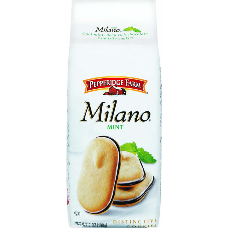 Pepperidge Farm Milano Distinctive Cookies Mint Chocolate 7 oz Bag