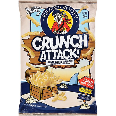 Pirate's Booty Crunch Attack White Cheddar 8oz Bag