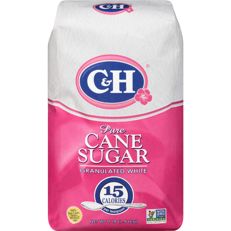 C&H Pure Cane Sugar 4lb Bag