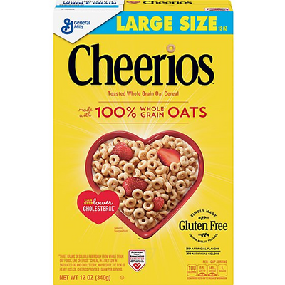 Cheerios Original Toasted Whole Grain Oat Cereal 12oz Container