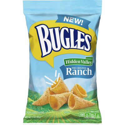 Bugles Crispy Corn Snacks Ranch 3 oz Bag