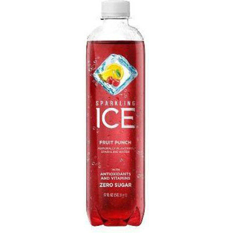 Sparkling Ice Fruit Punch Sparkling Water 17oz Plastic Bottle