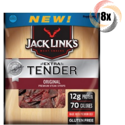 Jack Link's Original Beef Strip Bars 3.25oz Bag