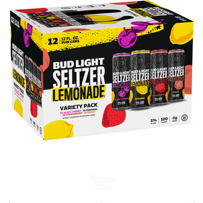 Bud Light Hard Seltzer Lemonade Variety 12 Pack 12 oz Cans