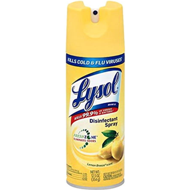 Lysol Disinfectant Spray Lemon Breeze 12.5oz Can