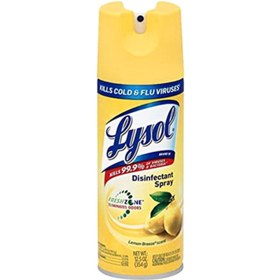 Lysol Disinfectant Spray Lemon Breeze 12.5oz Can