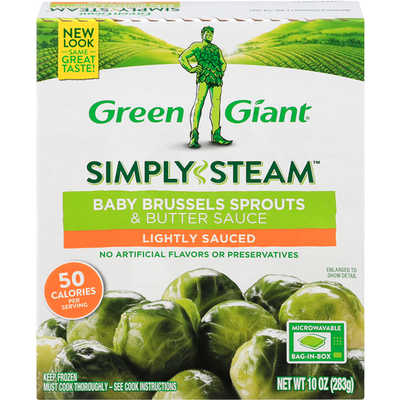 Green Giant Simply Steam Baby Brussels Sprouts & Butter Sauce 10oz Box