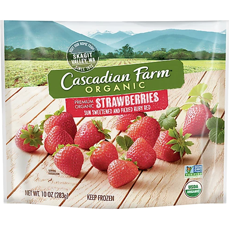 Cascadian Farm Organic Strawberries 10oz Bag