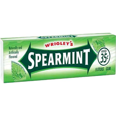 Wrigley's Chewing Gum Spearmint 0.45 oz Pack