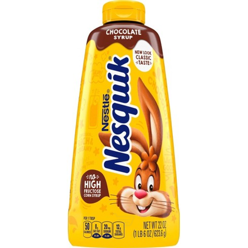 Nestle Nesquik Chocolate Syrup 22oz Plastic Bottle