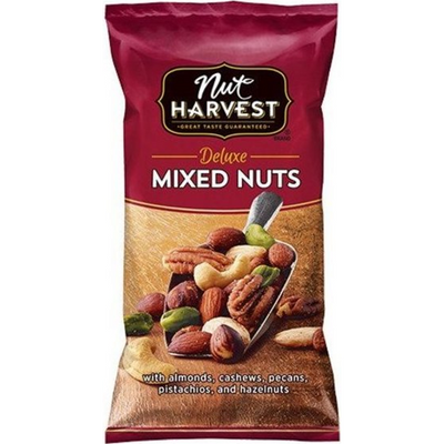 Nut Harvest Mixed Nuts with Almonds, Cashews, Pecans, Pistachios, and Hazelnuts 2.25 oz Bag