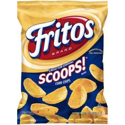 Fritos Scoops Corn Chips 9.25 oz Bag