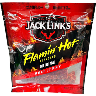 Jack Link's Flamin' Hot Original Beef Jerky 2.65oz Bag