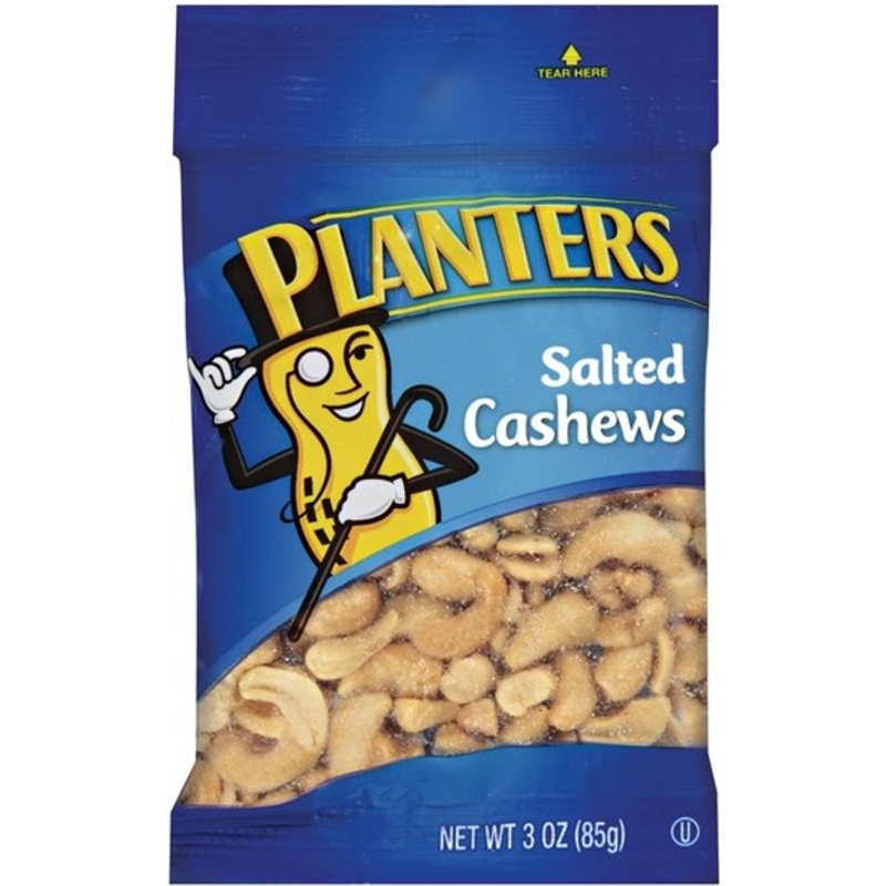 Planters Salted Cashews 1.5 oz Bag