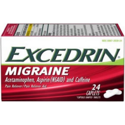 Excedrin Migraine Pain Reliever Aid, Caplets - 24CT