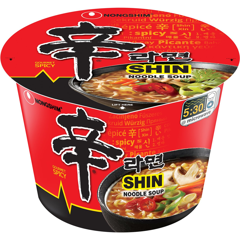 Nongshim Shin Big Bowl Gourmet Spicy Noodle Soup