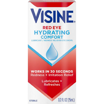 Visine Red Eye Hydrating Comfort Lubricating Eye Drops 0.28 oz