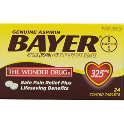 Bayer Aspirin, 325 mg Coated Tablets - 24 CT