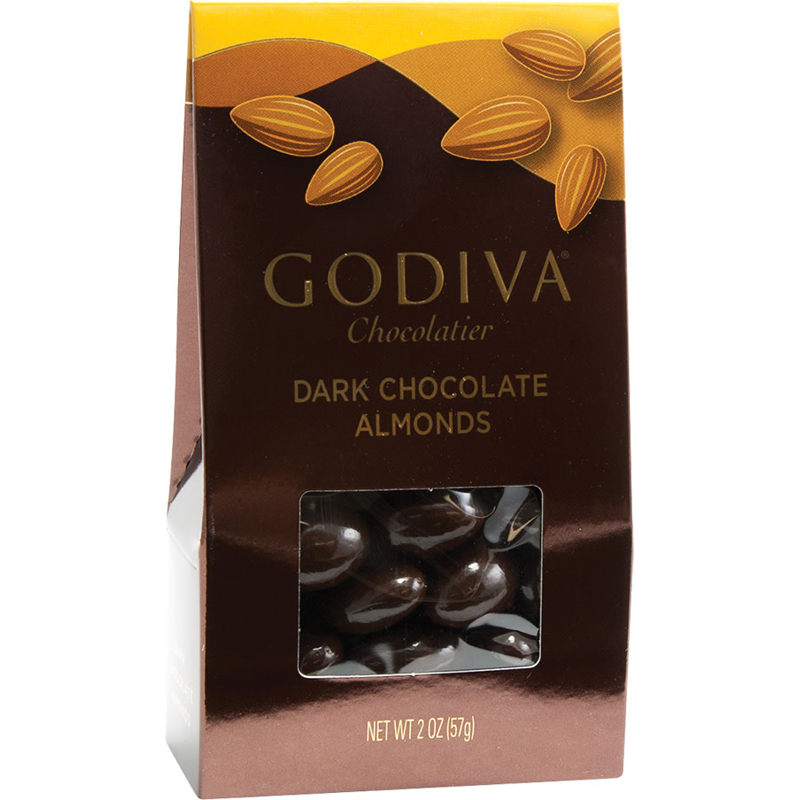 Godiva Dark Chocolate Almonds 2oz Pack