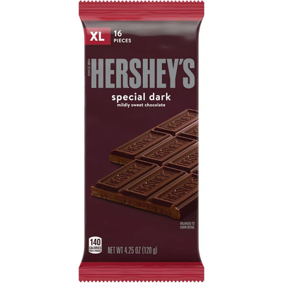 Hershey's Special Dark Chocolate Bar Xl 4.25oz Pack