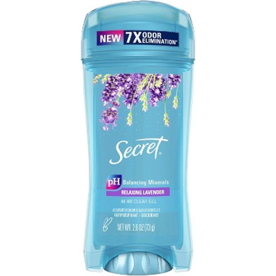 Secret Fresh Clear Gel And Deodorant For Women Relaxing Lavender 2.6oz Pack