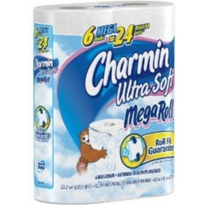 Charmin Ultra Soft Toilet Paper Jumbo Rolls 6 Count