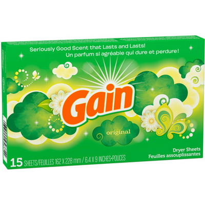 Gain Original Dryer Sheets 15x 2oz Counts