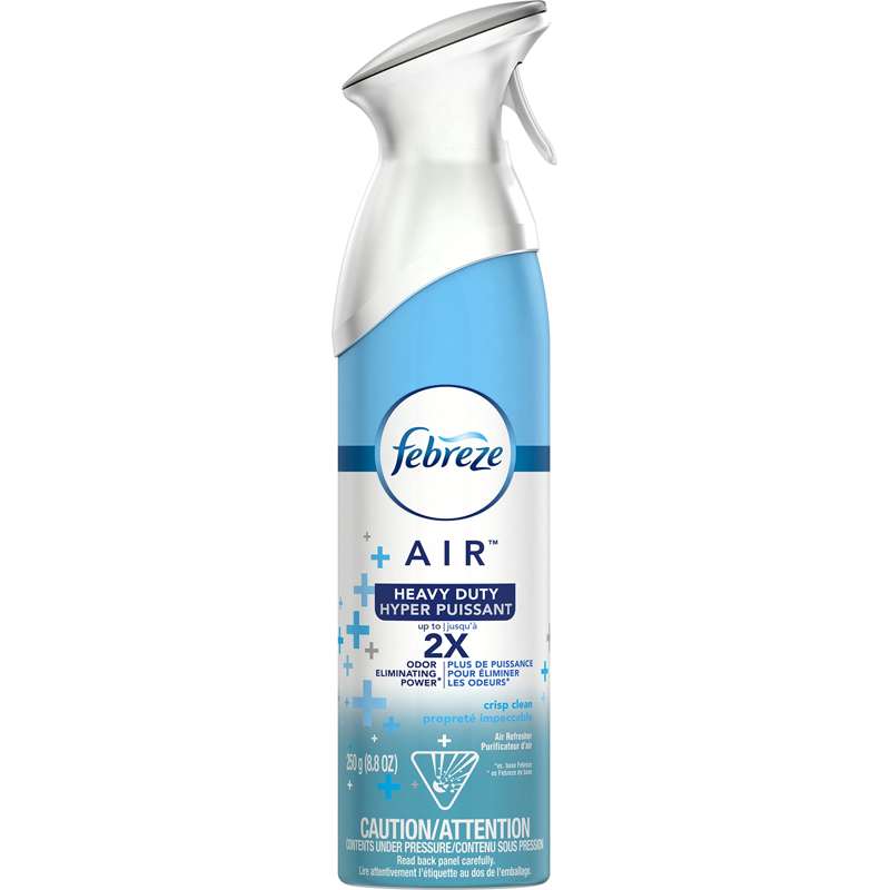 Febreze Odor-eliminating Air Freshener, Heavy Duty Crisp Clean 8.8oz Can