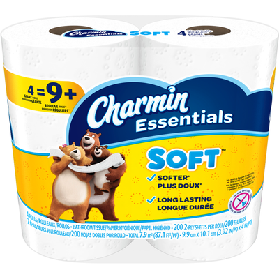 Charmin Essentials Toilet Paper 4x 2oz Counts