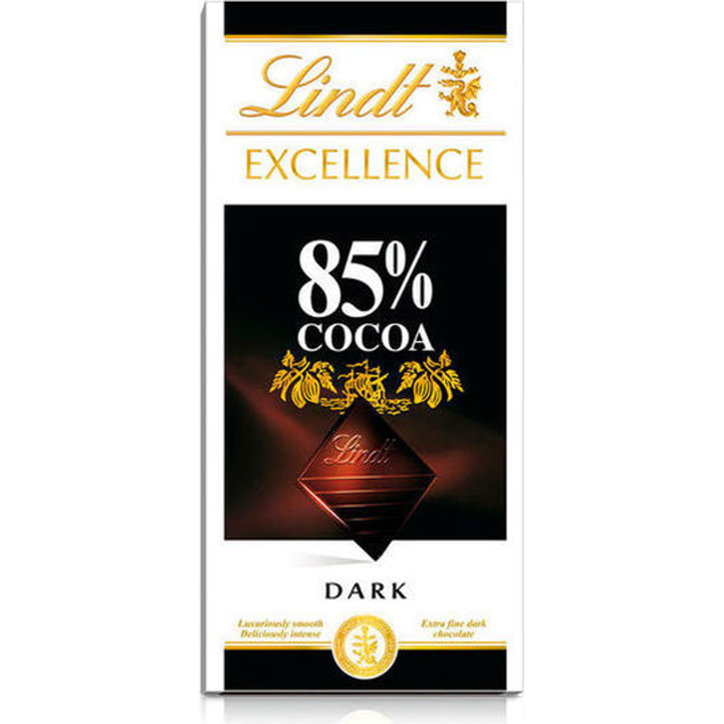 Lindt Excellence Candy Bar Extra Dark - 85% Cocoa 3.5 oz Box