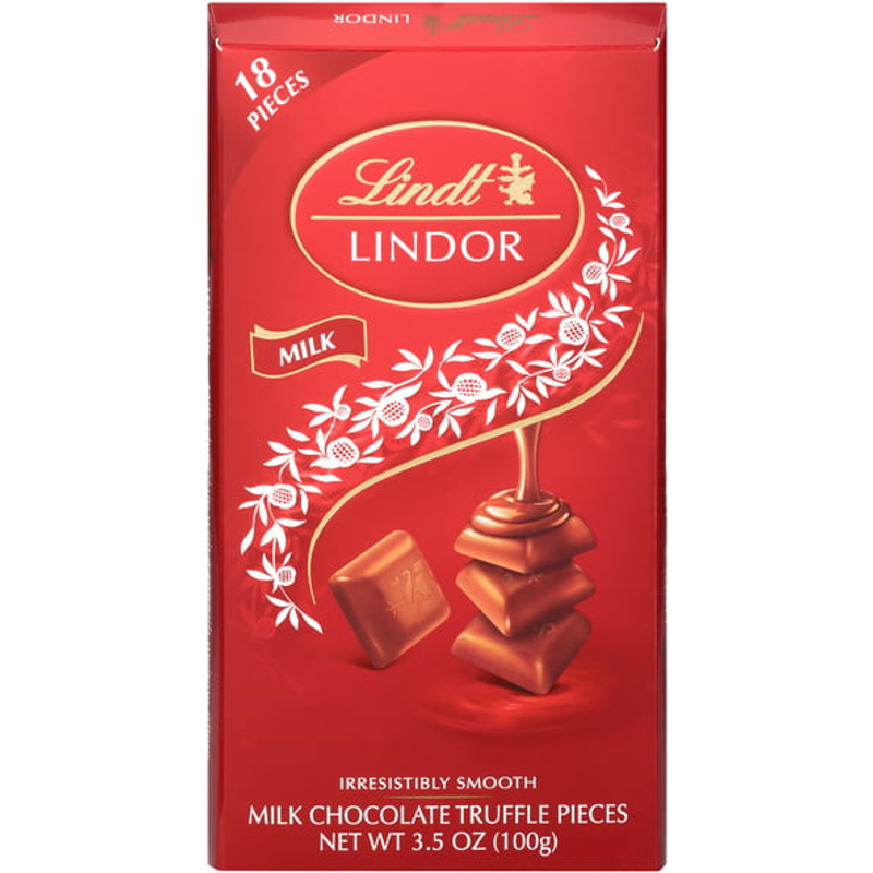 Lindt Lindor Milk Chocolate Truffle Bar 3.5oz Pack