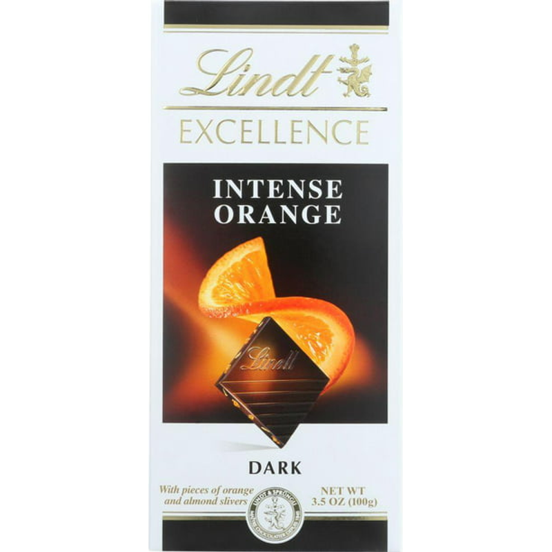 Lindt Excellence Candy Bar Intense Orange - Dark 3.5 oz Box