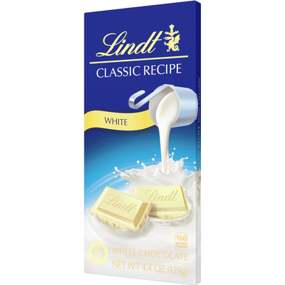 Lindt Classic Recipe Candy Bar White Chocolate 4.4 oz Box