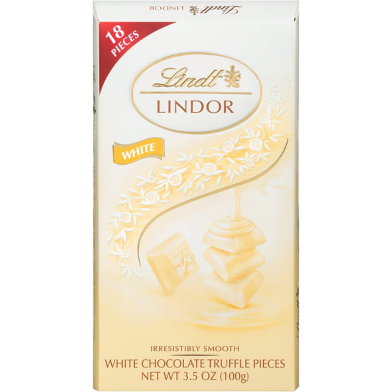 Lindt Lindor White Chocolate Truffle Bar 3.5oz Pack