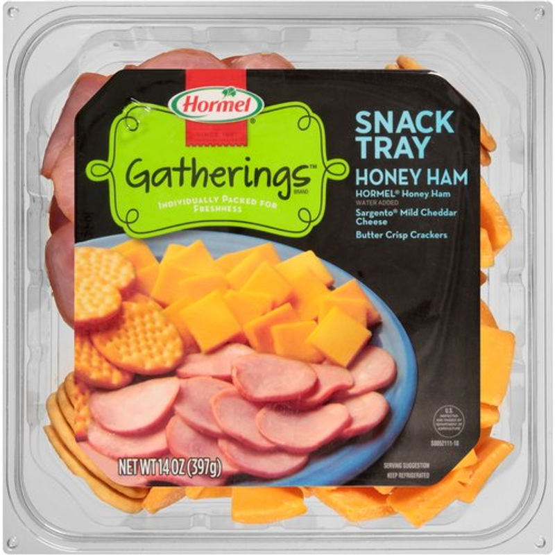 Hormel Gatherings Snack Tray Honey Ham 14oz Box