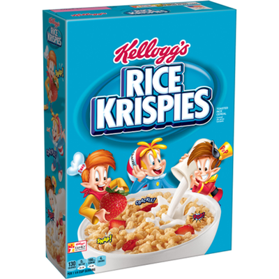 Kellog's Rice Krispies Breakfast Cereal 12oz Carton