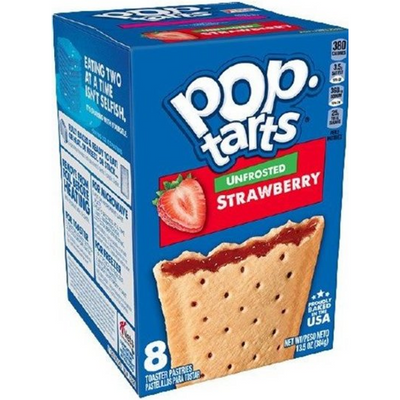 Kellogg's Pop Tarts Toaster Pastries Frosted Strawberry 3.67 oz Bag